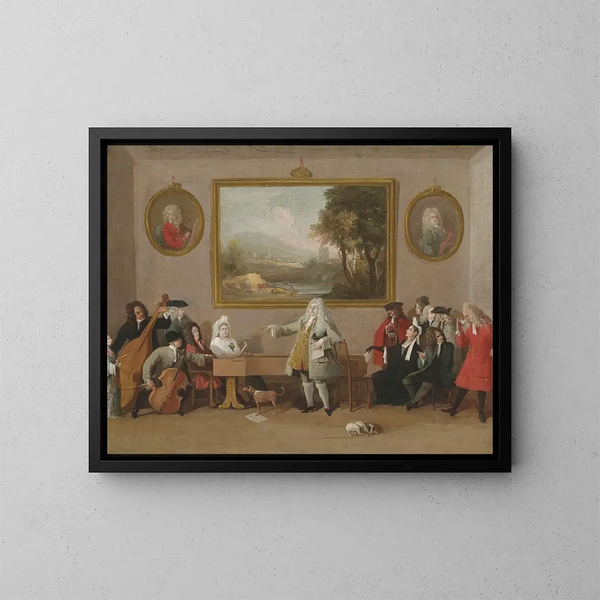 Eine Opern-Wiederholung - Marco Ricci — gerahmtes Bild an der Wand