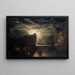 Fjord norvegese al chiaro di luna - Marcus Larson — quadro incorniciato alla parete