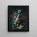 Ein Blumenvasen - Margareta Haverman — gerahmtes Bild an der Wand