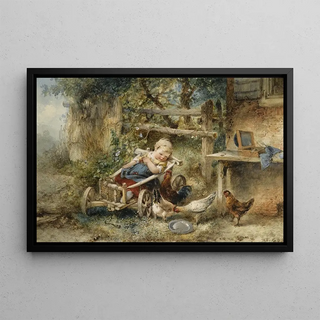 Mari ten Kate - Feeding the chickens.webp