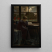 Junge Frau liest - Maria Heyck-Jensen — gerahmtes Bild an der Wand