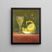 Nature morte con limone e bicchiere intagliato - Maria Margaretha van Os — quadro incorniciato alla parete