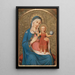 Jungfrau und Kind Jesus segnend - Maria Schoffmann — gerahmtes Bild an der Wand