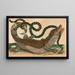 Caiman - Maria Sibylla Merian — framed artwork on a wall