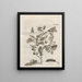 The miraculous transformation of caterpillars and the strange food of flowers Pl085 - Maria Sibylla Merian — framed artwork on a wall