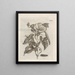 The Miraculous Transformation of Caterpillars and the Strange Food of Flowers Pl096 - Maria Sibylla Merian — framed artwork on a wall