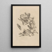 Dissertation über die Entstehung und die Metamorphosen der Insekten von Surinam Pl19 - Maria Sibylla Merian — gerahmtes Bild an der Wand