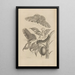 Dissertation über die Entstehung und die Metamorphosen der Insekten von Surinam Pl20 - Maria Sibylla Merian — gerahmtes Bild an der Wand