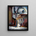 Architettura di una piccola città - Marian Szczyrbuła — quadro incorniciato alla parete