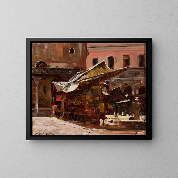 D einer Messe in Venedig in Italien - Marian Trzebiński — gerahmtes Bild an der Wand