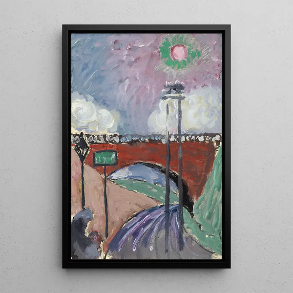 Marianne von Werefkin - bridge near Lausanne Pont de Gergovie.webp