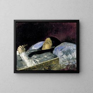 Mariano Fortuny Marsal - Miss Del Castillo on her Deathbed.webp