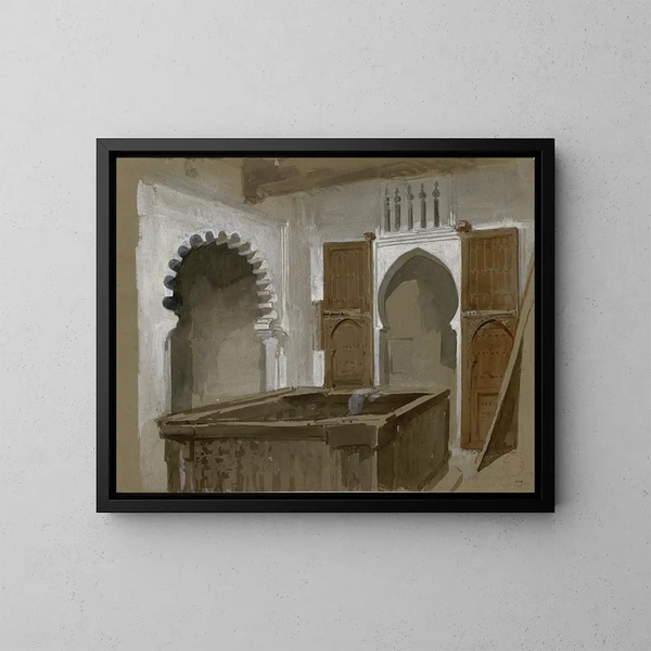 Unser Haus in Tétouan - Mariano Fortuny Marsal — gerahmtes Bild an der Wand