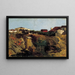 Paesaggio di Portici - Mariano Fortuny Marsal — quadro incorniciato alla parete