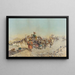 Eine Karawane in Ruhe - Mariano de Franceschi — gerahmtes Bild an der Wand