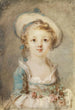 Giovane ragazza con cappello e mazzo di fiori - Marie-Anne Fragonard — vista dell’opera