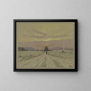 MarieJosephLeon Clavel Iwill - Chemin au soleil couchant.webp