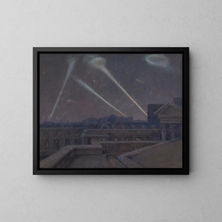 MarieJosephLeon Clavel Iwill - Sur les terrasses du Palais Bourbon nuit du 29 janvier 1916 zeppelins.webp