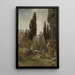 Alter Friedhof - Marie Egner — gerahmtes Bild an der Wand