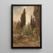 Alter Friedhof - Marie Egner — gerahmtes Bild an der Wand