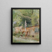 Pont en briques avec une figure en pierre Mödling - Marie Egner — gerahmtes Bild an der Wand