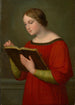 a girl reading the Bible - Marie Ellenrieder — artwork view
