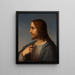 Bust of Christ in profile - Marie Ellenrieder — framed artwork on a wall