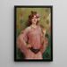Eine Schönheit in Rosa - Marie Félix Hippolyte Lucas — gerahmtes Bild an der Wand