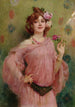 Eine Schönheit in Rosa - Marie Félix Hippolyte Lucas — Ansicht des Kunstwerks