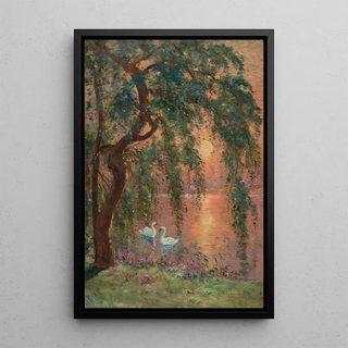 Marie JosephLeon Clavel Iwill - Le lac damour le saule pleureur.webp