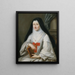 Madame de Montpeyroux badessa di Port-Royal de Parigi 14o arrondissement - Marie Parrocel — quadro incorniciato alla parete