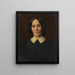 Portrait einer Frau - Marie Wiegmann — gerahmtes Bild an der Wand