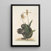 Sciurus Niger L'Écureuil Noir Calceolus Le Sabot de Vénus - Mark Catesby — quadro incorniciato alla parete