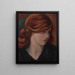 Portrait de Jean Kemp - Mark Gertler — gerahmtes Bild an der Wand