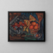 Natura morta con melograni e frutta - Mark Gertler — quadro incorniciato alla parete