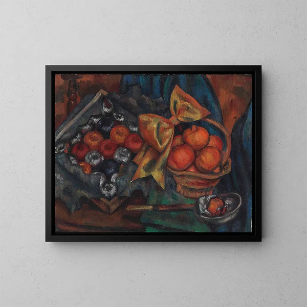 Stillleben mit Granaten und Früchten - Mark Gertler — gerahmtes Bild an der Wand