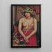 Der Strohhut - Mark Gertler — gerahmtes Bild an der Wand