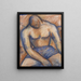 Boxer sitzend - Mark Gertler — gerahmtes Bild an der Wand