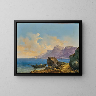 Markus Pernhart - A Lake Landscape with a Boat.webp