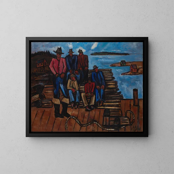 Pêcheurs de homards - Marsden Hartley — gerahmtes Bild an der Wand