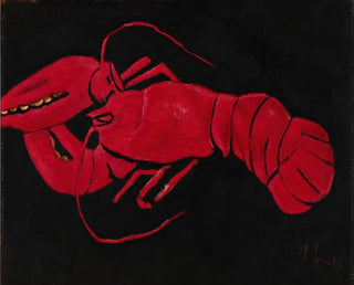 Marsden Hartley - Lobster on Black Background.webp