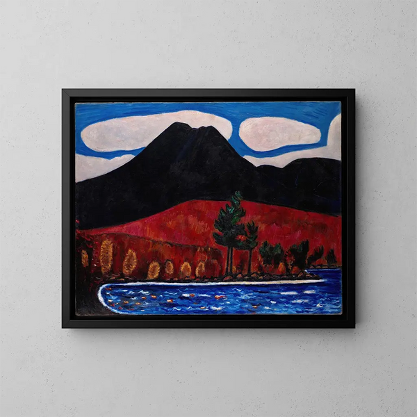 Mont Katahdin, Maine, Herbst - Marsden Hartley — gerahmtes Bild an der Wand
