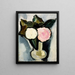 Blumen in Rosa und Weiß in einer Vase - Marsden Hartley — gerahmtes Bild an der Wand