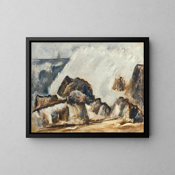 Vague tempête - Marsden Hartley — gerahmtes Bild an der Wand