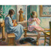 Riproduzione del dipinto Marthe e Nono Cousant in un Interno - Henri Lebasque