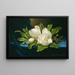 di giganti magnolie su un tessuto di velluto blu - Martin Johnson Heade — quadro incorniciato alla parete