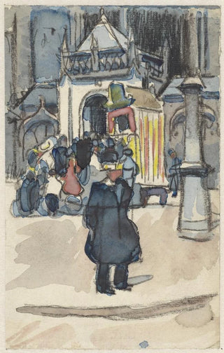 Martin Monnickendam - Poppenkast op de Dam voor de Nieuwe Kerk.webp