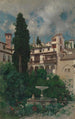 A Spanish Garden - Martín Rico y Ortega — artwork view
