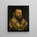 Portrait eines Mannes - Martin Schaffner — gerahmtes Bild an der Wand