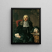 Portrait de M. Johann Christoph Freiherr von Bartenstein - Martin van Meytens — gerahmtes Bild an der Wand